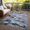 Homeroots 3' X 5' Blue Gray And Brown Abstract Washable Indoor Outdoor Area Rug 603119 - alternate 7
