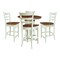 Whitewood Industries Rectangular Extension Dining Table W/ 4 Counter Height Stools, 36 in W, 36.1 in L, 48 in H, 5 K79-36RXT-23-S6172-4 - alternate 1