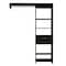 Homeroots 59" Black Manufactured Wood Closet System 535186 - alternate 3
