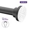 Anzzi 48-88 Inches Shower Curtain Rod with Shower Hooks in Matt Black AC-AZSR88MB - alternate 3