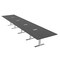 Skutchi Designs 20 Person Conference Table With Power Unit | 20' Rectangular Table | Harmony Series HAR-REC-48x240-T-WA7949-ESIL - alternate 1