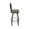 Holland Bar Stool Co Eleanor 30in Swivel Bar Stool with Black Wrinkle Finish, Medium Back and Graph Cork Seat 880 - alternate 5