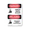 Signmission Safety Sign, OSHA Danger, 14" Height, Aluminum, Forklift Traffic Bilingual, A-1014-VPR-1265 OS-DS-A-1014-VPR-1265 - alternate 1