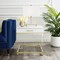 Homeroots 24" White and Gold Wood Acrylic and Stainless Steel Square End Table With Drawer 544062 - alternate 6