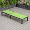 Leisuremod Marlin Patio Chaise Lounge Chair with Black Aluminum Frame, Green MLBL-77G - alternate 7