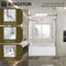 Kingston Brass 60" Acrylic Anti-Skid Alcove Left-Hand Drain Tub with Right Sliding Tub Door, White/Polished Chrome KVTAM6032L22B1 - alternate 3