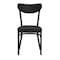Flash Furniture Wright Dining Chair w/500LB Cap Black Steel Frame, Black Vinyl Boomerang Back, Black Vinyl Seat XU-DG6V5BKV-BK-GG - alternate 7