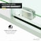 Anzzi 60in x 76in Frameless Shower Door with Sliding in Brushed Nickel with Tsunami Tempered Clear Glass SD-FRLS06102BN - alternate 8