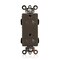 Leviton PlugsandReceptacles, 20A, 125VAC, Brn, Nylon MT163 - alternate 1