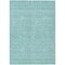 Homeroots 8' X 10' Aqua And Ivory Floral Washable Indoor Outdoor Area Rug 582323 - alternate 6