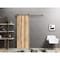 Sartodoors Sliding Barn Door with 6.6ft Hardware, Planum 0016 Oak and Aluminum Strips, Rail Hangers Sturdy Sil PLANUM0016BD-S-DUB-2496 - alternate 1
