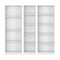 Homeroots Set of Three White Wood Fourteen Tier Modular Bookcase, 3PK 546625 - alternate 1