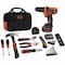 Black & Decker 12V MAX* Lithium Ion Drill/Driver + 59 Piece Project Kit BDCDD12PK - alternate 1