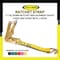 Tie 4 Safe 2'' x 12'' Fixed End w/ Ratchet and Wire J Hook. WLL: 3,333 LBS Yellow RT04CK-501S-WH05-Y-C-1 - alternate 3