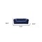 Homeroots 74in Blue And Gold Velvet Loveseat 480899 - alternate 4