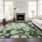 Homeroots 5' X 8' Artichoke Green And Emerald Abstract Washable Indoor Outdoor Area Rug 577152 - alternate 2