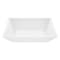 Vigo Vinca Modern White Matte Stone 18 in. L x 14 in. W x 5 in. H Rectangular Vessel Bathroom Sink VG04007 - alternate 1