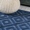 Jonathan Y Portmany Neutral Diamond Trellis Navy 2 ft. x 8 ft. Indoor/Outdoor Runner Rug IBZ104B-28 - alternate 5