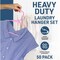 Lifemaster Heavy-Duty Plastic Hangers, Non-Slip, Space-Saving, Holds 5 lbs, Pink, 50PK LMPLCPIK50 - alternate 3