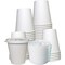 Ecoquality 12oz White Disposable Paper Coffee Cups with White Flat Lids - For Office, and Travel, 200PK B078QHMF67 - alternate 1