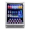 Homeroots 32in X 24in Silver Stainless Steel Single Compartment Can Beverage Refrigerator 720635 - alternate 5
