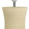 Homeroots 17" Beige Ceramic Novelty Table Lamp With White Drum Shade 643468 - alternate 3