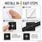Kable Kontrol Adhesive Cable Tie Mounts, 1" Sq, UV Black Nylon, PK100 CT280-B - alternate 6