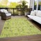 Homeroots 8' X 10' Artichoke Green And Fern Green Oriental Washable Indoor Outdoor Area Rug 582053 - alternate 6