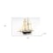 Homeroots 26" Black and White Solid Wood Hand Painted p-Oxybis(benzenesulfonyl hydrazide) Model Boat 401914 - alternate 5