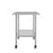Flash Furniture Reader Work Table, 18 Gauge Stainless Steel Top Shelf, Undershelf and 4 Casters w/2 Locking NH-WT-3072-CAS-GG - alternate 6