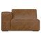 Homeroots 44" Brown Leather Modular Sofa 641036 - alternate 1