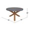 International Concepts Outdoor Teak Patio Dining Table with Polystone Top KODT-351RT-RB-G - alternate 3