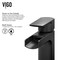 Vigo Amada Single Handle Single-Hole Bathroom Vessel Faucet in Matte Black VG03026MB - alternate 4