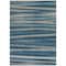 Homeroots 10' X 14' Denim Blue And Gray Striped Washable Indoor Outdoor Area Rug 597324 - alternate 5