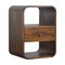 Homeroots 22" Brown Solid Wood One Drawer Nightstand 651484 - alternate 11