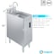 Amgood 22 in. x 12 in. Stainless Steel Underbar Hand Sink with Cabinet Base SINK UHSC-2212-Z - alternate 5