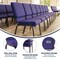 Flash Furniture Fabric Church Chair, Stackable, Purple XU-CH-60096-PU-GG - alternate 5