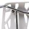 Leisuremod Modern Asbury Dining Chair with Chromed Legs, White, 2PK AC16W2 - alternate 6