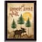 Homeroots Lone Moose 2 Black Framed Print Wall Art 405450 - alternate 3