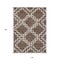 Homeroots 10' X 14' Brown And Ivory Geometric Washable Indoor Outdoor Area Rug 593761 - alternate 7