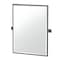 Gatco Waterline 32.5" Framed Rectangle Mirror, Matte Black 5589MXFS - alternate 1