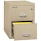 Fireking 15-1/4" W 2 Drawer Fire-Resistant Vertical File Cabinet, Parchment, Legal 2-2131-CPA - alternate 3