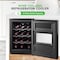 Nutrichef 12 Bottle Slim Wine Fridge, Black PKCWC128 - alternate 3