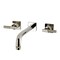 Kingston Brass Two-Handle Wall Mount Tub Faucet with Knurled Handle, Polished Nickel KS6026KNL - alternate 1