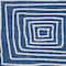 Homeroots 8' Navy Blue And Ivory Round Geometric Washable Indoor Outdoor Area Rug 600758 - alternate 4