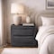 Manhattan Comfort Soren 26 in Nightstand in Charcoal Gray (2-Drawer) NS1773-3 - alternate 3