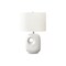 Monarch Specialties Lighting, 26"h, Table Lamp, White Ceramic, Ivory / Cream Shade, Contemporary, Modern I 9679 - alternate 1