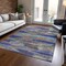 Homeroots 3' X 5' Lavender Pink And Blue Abstract Washable Indoor Outdoor Area Rug 612521 - alternate 8