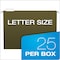 Pendaflex Recycled Hanging Folders, Letter Size, Standard Green, 1/5 Cut, Box of 25, 25PK PFX 81602 - alternate 2