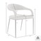 Armen Living Morgan Upholstered Dining Chair with Matte Black Iron and Charcoal Fabric - Set of 2 LCMOSIBLKCH - alternate 5